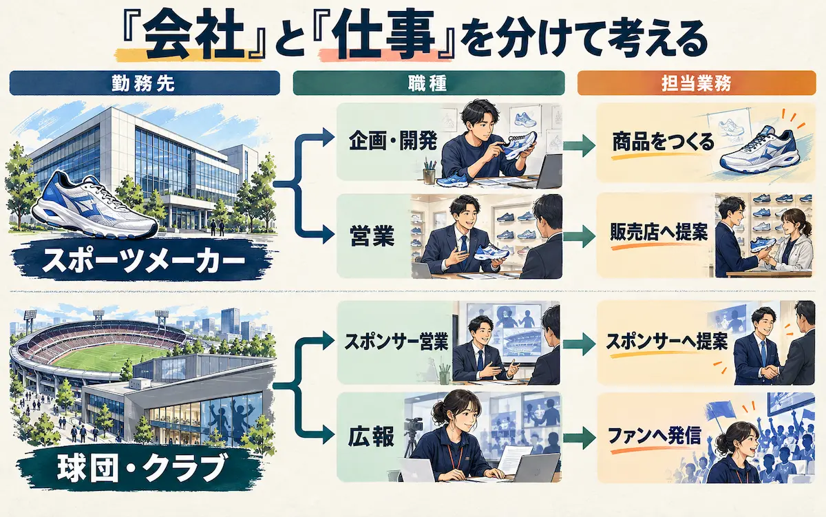 会社と職種の違い